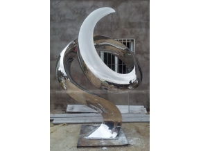 scultura del parco di scultura a spirale in acciaio inox